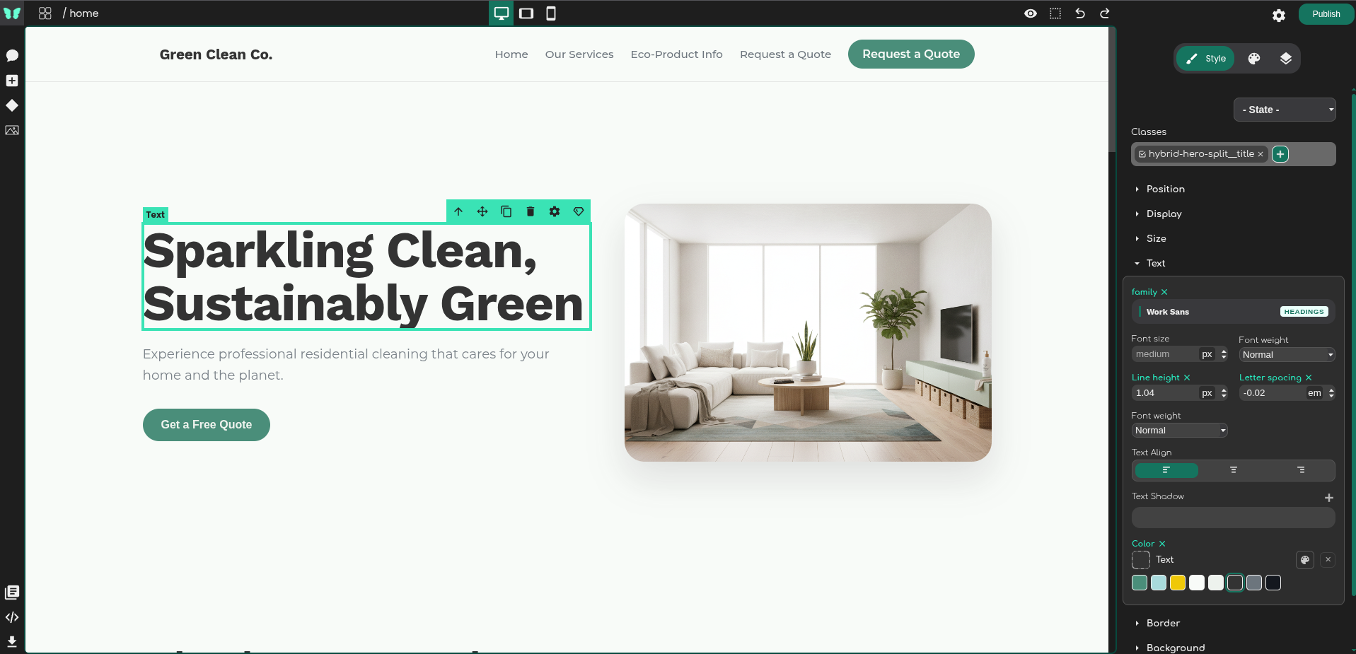 Website Editor Preview